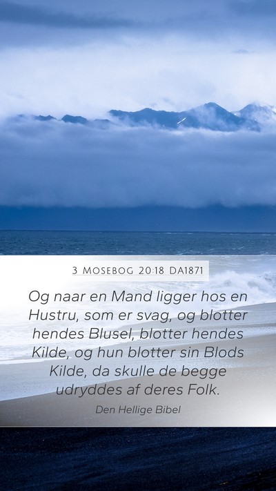 3 Mosebog 20:18 DA1871 Bible Verse Image