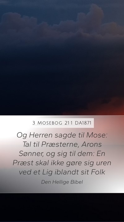 3 Mosebog 21:1 DA1871 Bible Verse Image
