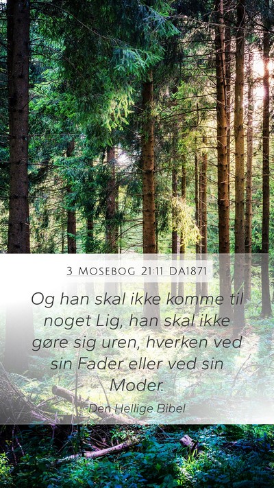 3 Mosebog 21:11 DA1871 Bible Verse Image