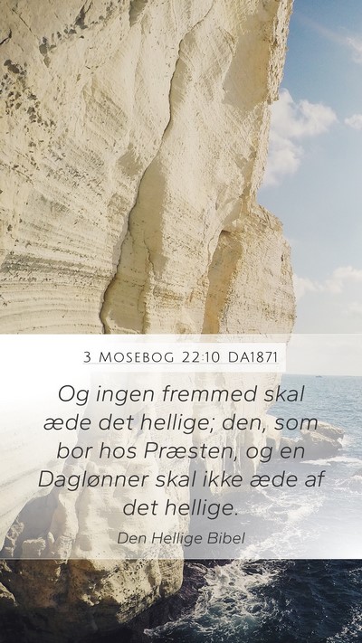 3 Mosebog 22:10 DA1871 Bible Verse Image