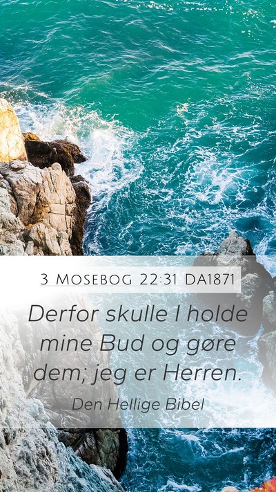 3 Mosebog 22:31 DA1871 Bible Verse Image