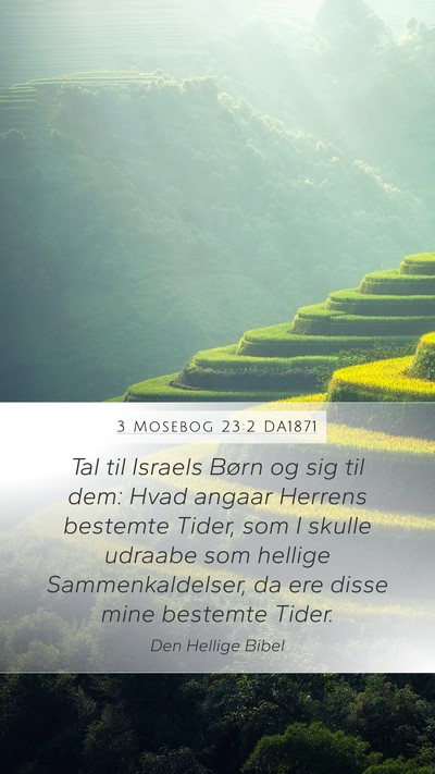 3 Mosebog 23:2 DA1871 Bible Verse Image
