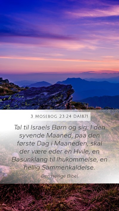 3 Mosebog 23:24 DA1871 Bible Verse Image