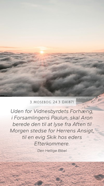 3 Mosebog 24:3 DA1871 Bible Verse Image