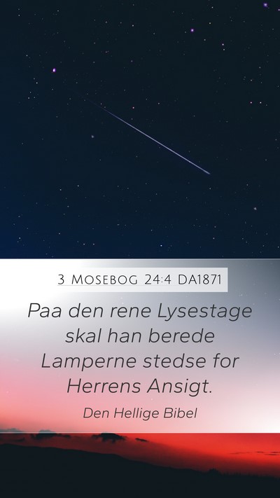3 Mosebog 24:4 DA1871 Bible Verse Image