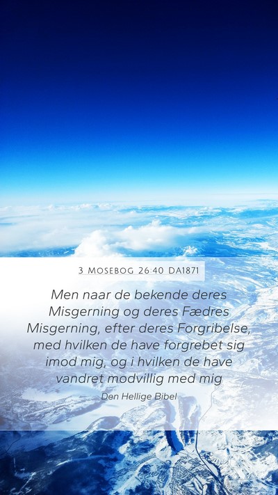 3 Mosebog 26:40 DA1871 Bible Verse Image