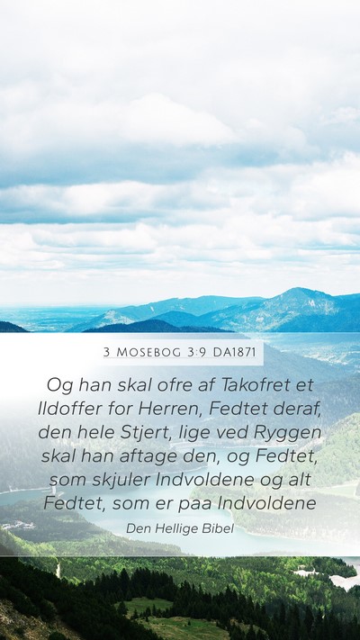 3 Mosebog 3:9 DA1871 Bible Verse Image