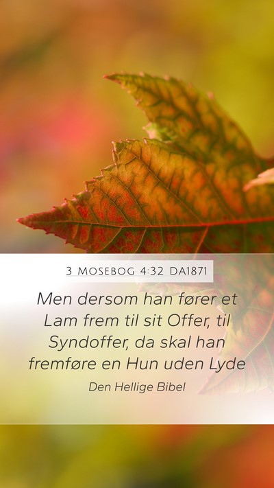 3 Mosebog 4:32 DA1871 Bible Verse Image