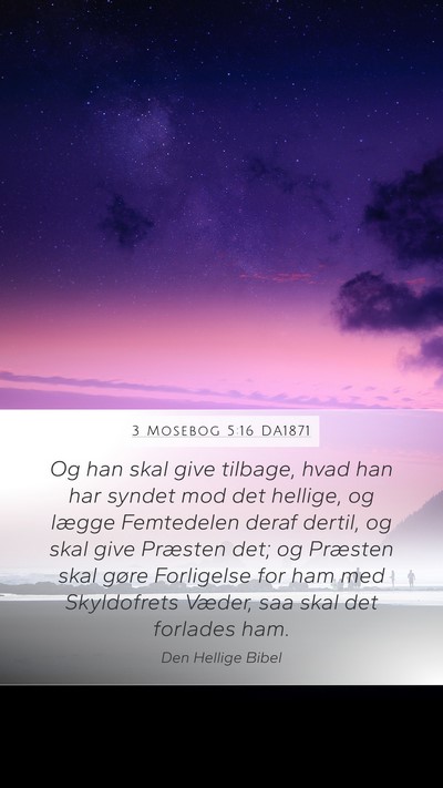 3 Mosebog 5:16 DA1871 Bible Verse Image