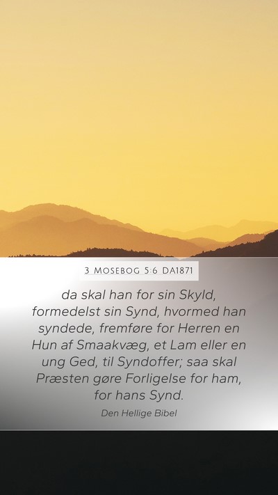 3 Mosebog 5:6 DA1871 Bible Verse Image