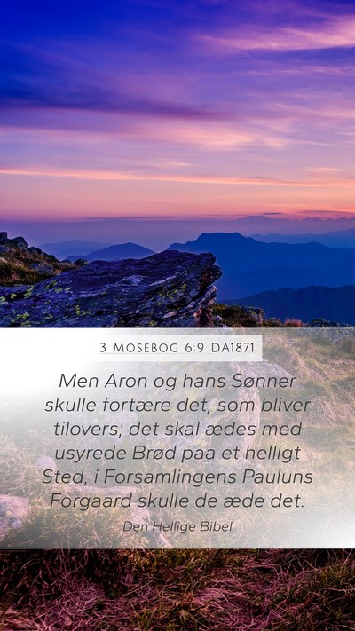 3 Mosebog 6:9 DA1871 Bible Verse Image
