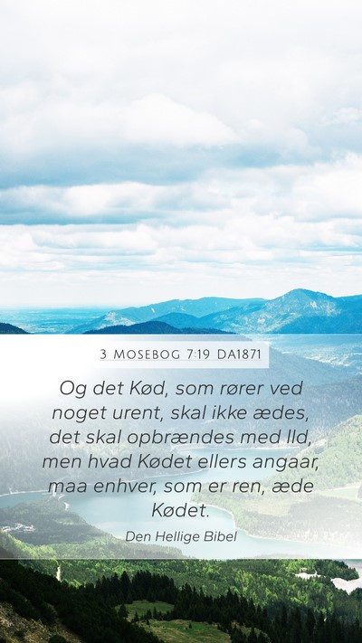3 Mosebog 7:19 DA1871 Bible Verse Image