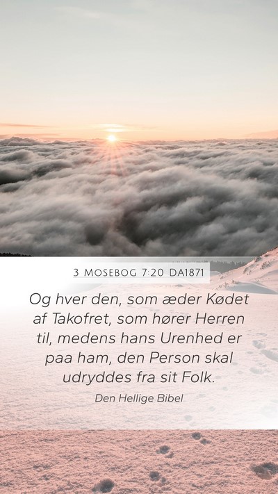 3 Mosebog 7:20 DA1871 Bible Verse Image