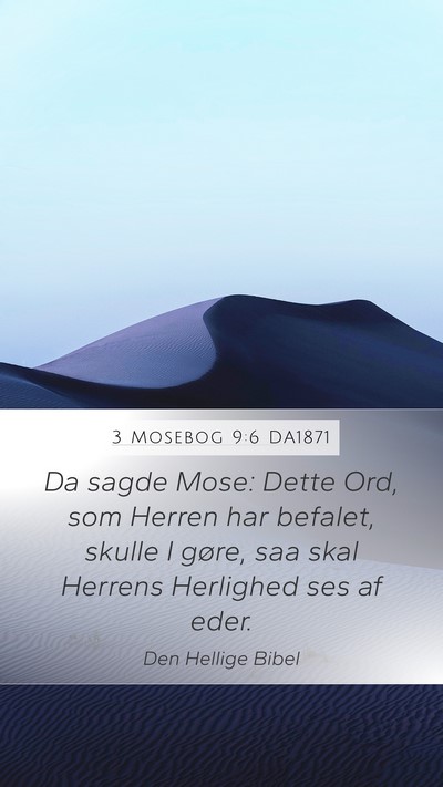 3 Mosebog 9:6 DA1871 Bible Verse Image