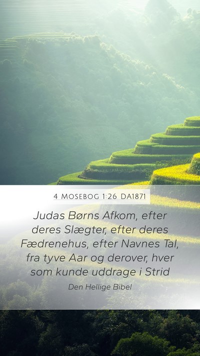 4 Mosebog 1:26 DA1871 Bible Verse Image