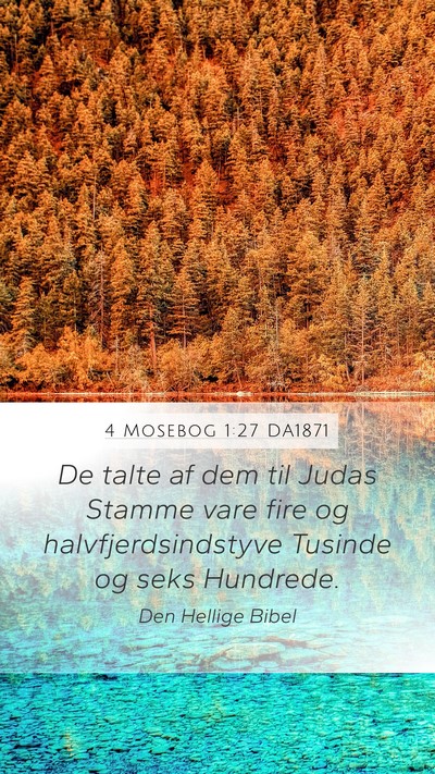 4 Mosebog 1:27 DA1871 Bible Verse Image