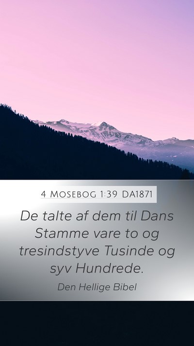 4 Mosebog 1:39 DA1871 Bible Verse Image
