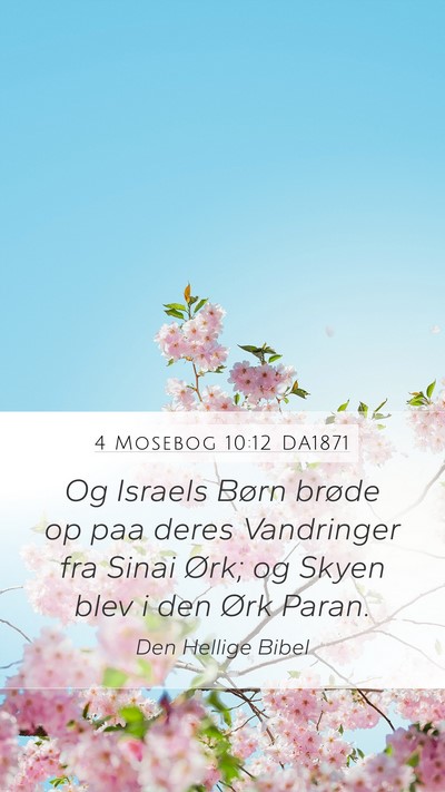 4 Mosebog 10:12 DA1871 Bible Verse Image