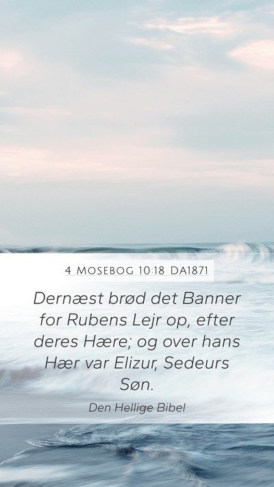 4 Mosebog 10:18 DA1871 Bible Verse Image