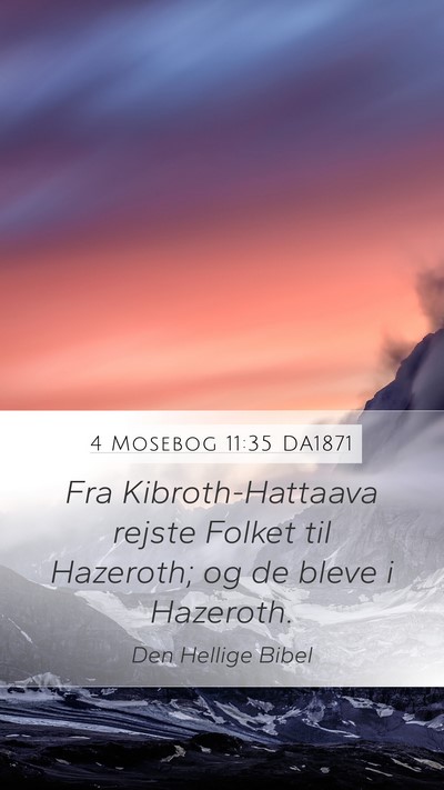 4 Mosebog 11:35 DA1871 Bible Verse Image