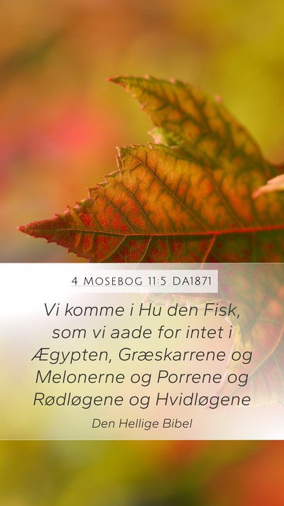 4 Mosebog 11:5 DA1871 Bible Verse Image
