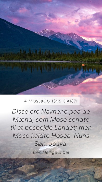 4 Mosebog 13:16 DA1871 Bible Verse Image
