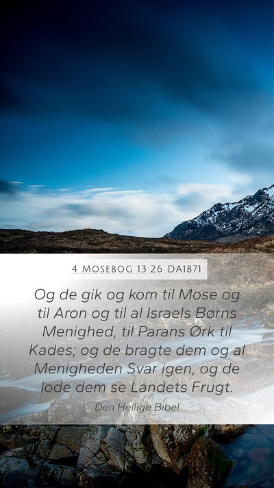 4 Mosebog 13:26 DA1871 Bible Verse Image
