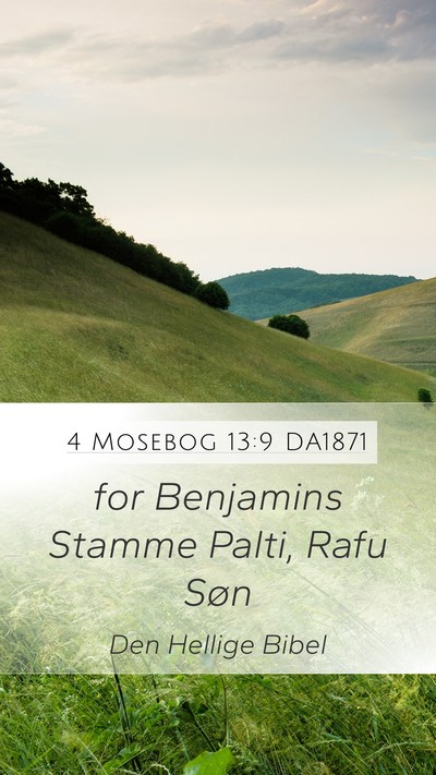 4 Mosebog 13:9 DA1871 Mobile Phone Wallpaper - for Benjamins Stamme Palti, Rafu - Mobile Bible Verse Wallpaper