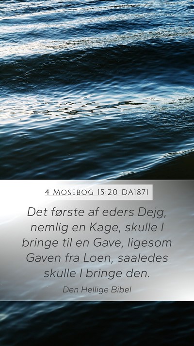 4 Mosebog 15:20 DA1871 Bible Verse Image