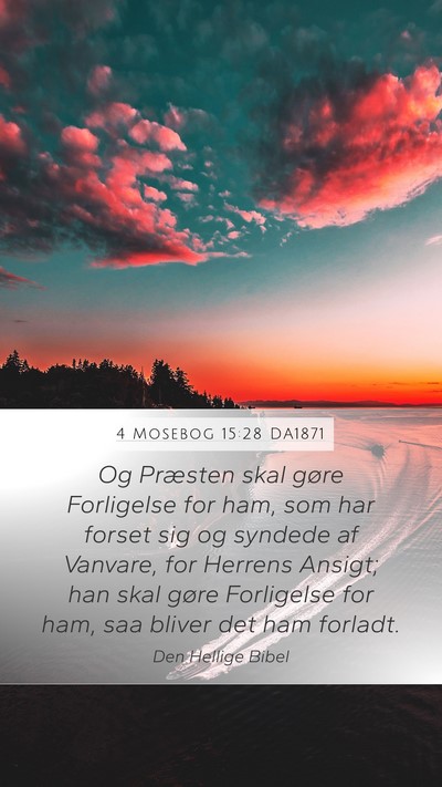 4 Mosebog 15:28 DA1871 Bible Verse Image