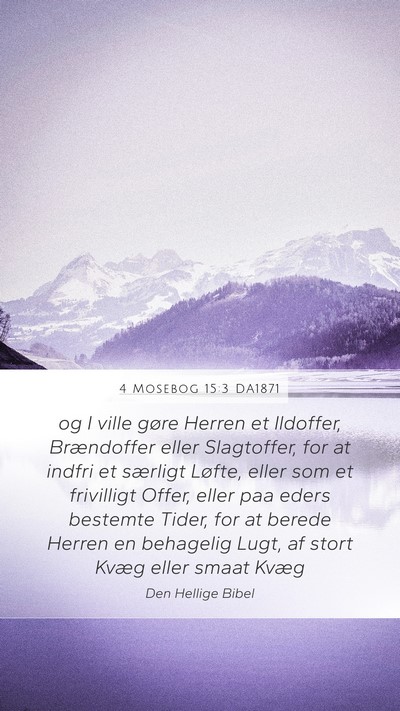 4 Mosebog 15:3 DA1871 Bible Verse Image