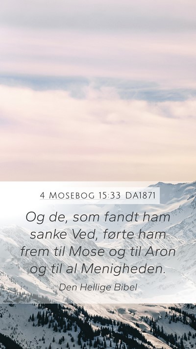 4 Mosebog 15:33 DA1871 Bible Verse Image
