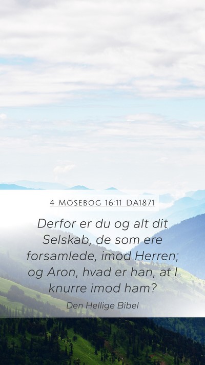 4 Mosebog 16:11 DA1871 Bible Verse Image