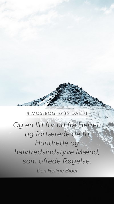 4 Mosebog 16:35 DA1871 Bible Verse Image
