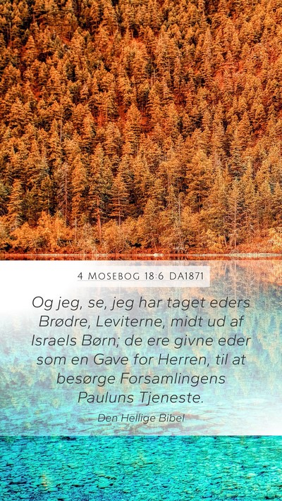 4 Mosebog 18:6 DA1871 Bible Verse Image