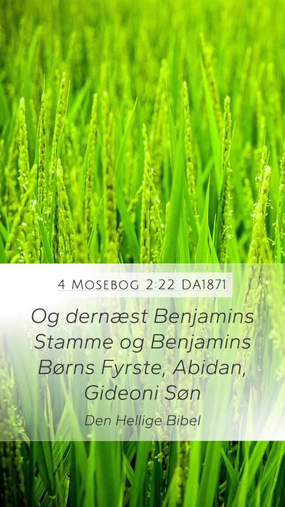 4 Mosebog 2:22 DA1871 Bible Verse Image