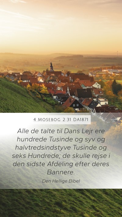4 Mosebog 2:31 DA1871 Bible Verse Image