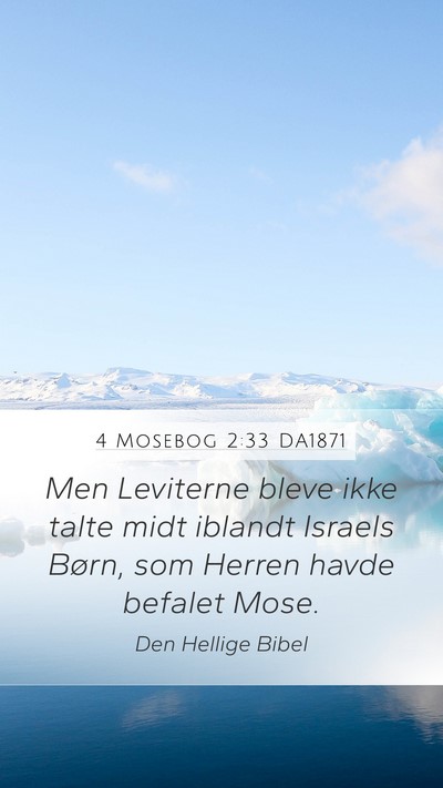 4 Mosebog 2:33 DA1871 Bible Verse Image