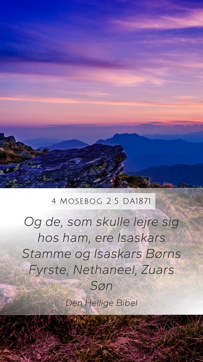4 Mosebog 2:5 DA1871 Bible Verse Image