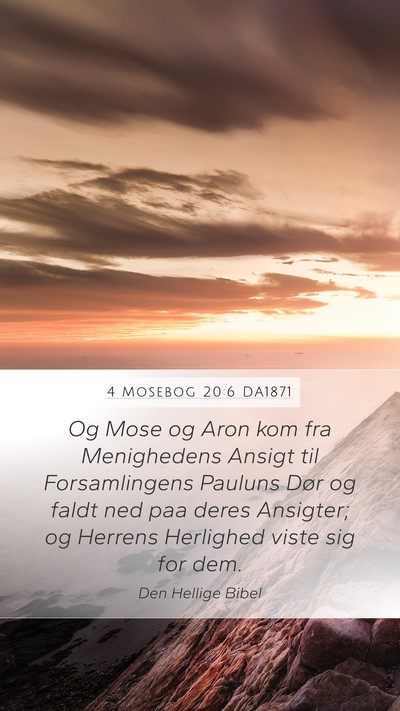 4 Mosebog 20:6 DA1871 Bible Verse Image