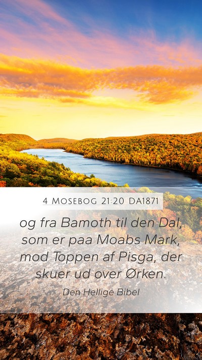 4 Mosebog 21:20 DA1871 Bible Verse Image