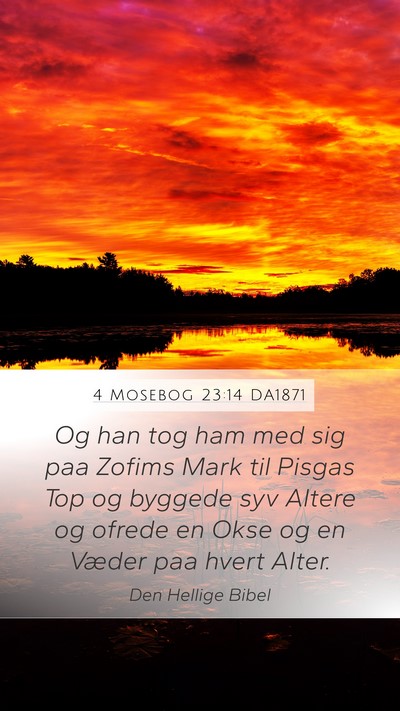 4 Mosebog 23:14 DA1871 Bible Verse Image