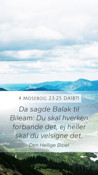 4 Mosebog 23:25 DA1871 Mobile Phone Wallpaper - Da sagde Balak til Bileam: Du skal hverken - Mobile Bible Verse Wallpaper