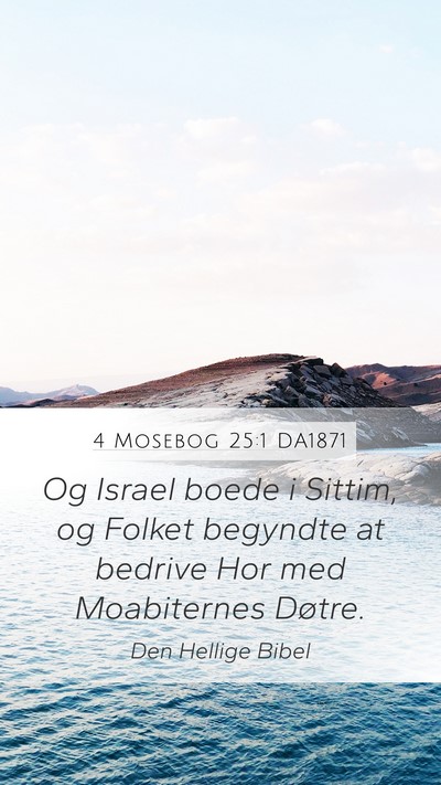 4 Mosebog 25:1 DA1871 Bible Verse Image