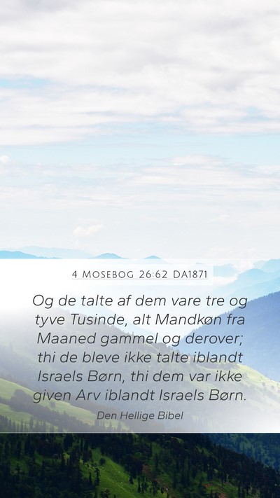 4 Mosebog 26:62 DA1871 Bible Verse Image