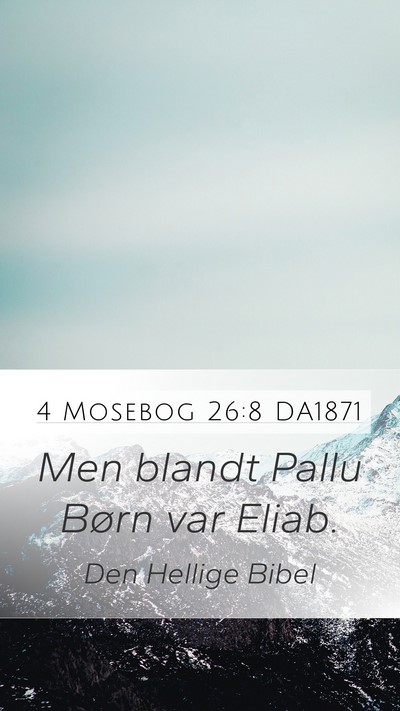 4 Mosebog 26:8 DA1871 Mobile Phone Wallpaper - Men blandt Pallu Børn var - Mobile Bible Verse Wallpaper