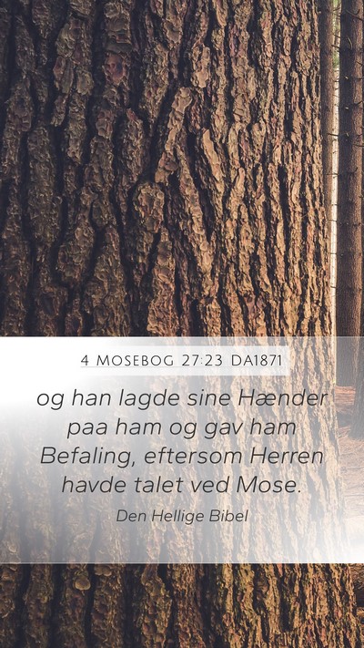4 Mosebog 27:23 DA1871 Bible Verse Image