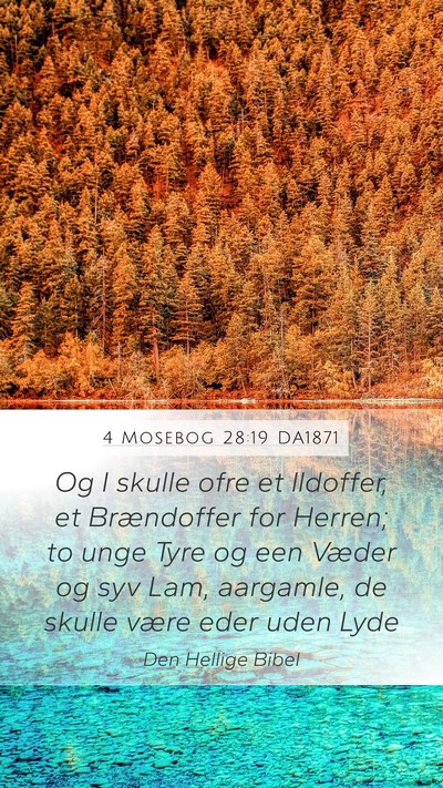 4 Mosebog 28:19 DA1871 Bible Verse Image