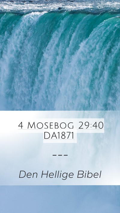 4 Mosebog 29:40 DA1871 Bible Verse Image