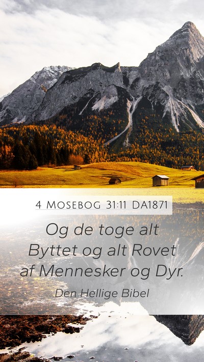 4 Mosebog 31:11 DA1871 Bible Verse Image